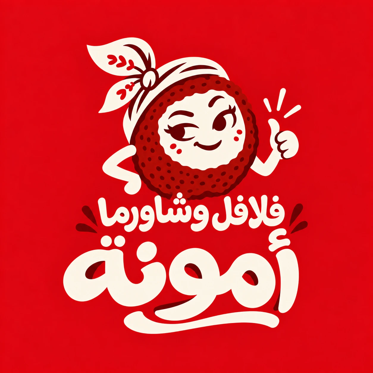 لوغو فلافل وشاورما أمونة
